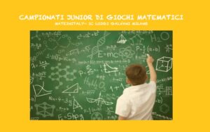 Campionati junior di giochi matematici per le quarte e quinte classi della scuola primaria